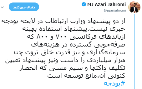وزیر ارتباطات اولین منتقد بودجه ۹۷ + تصاویر