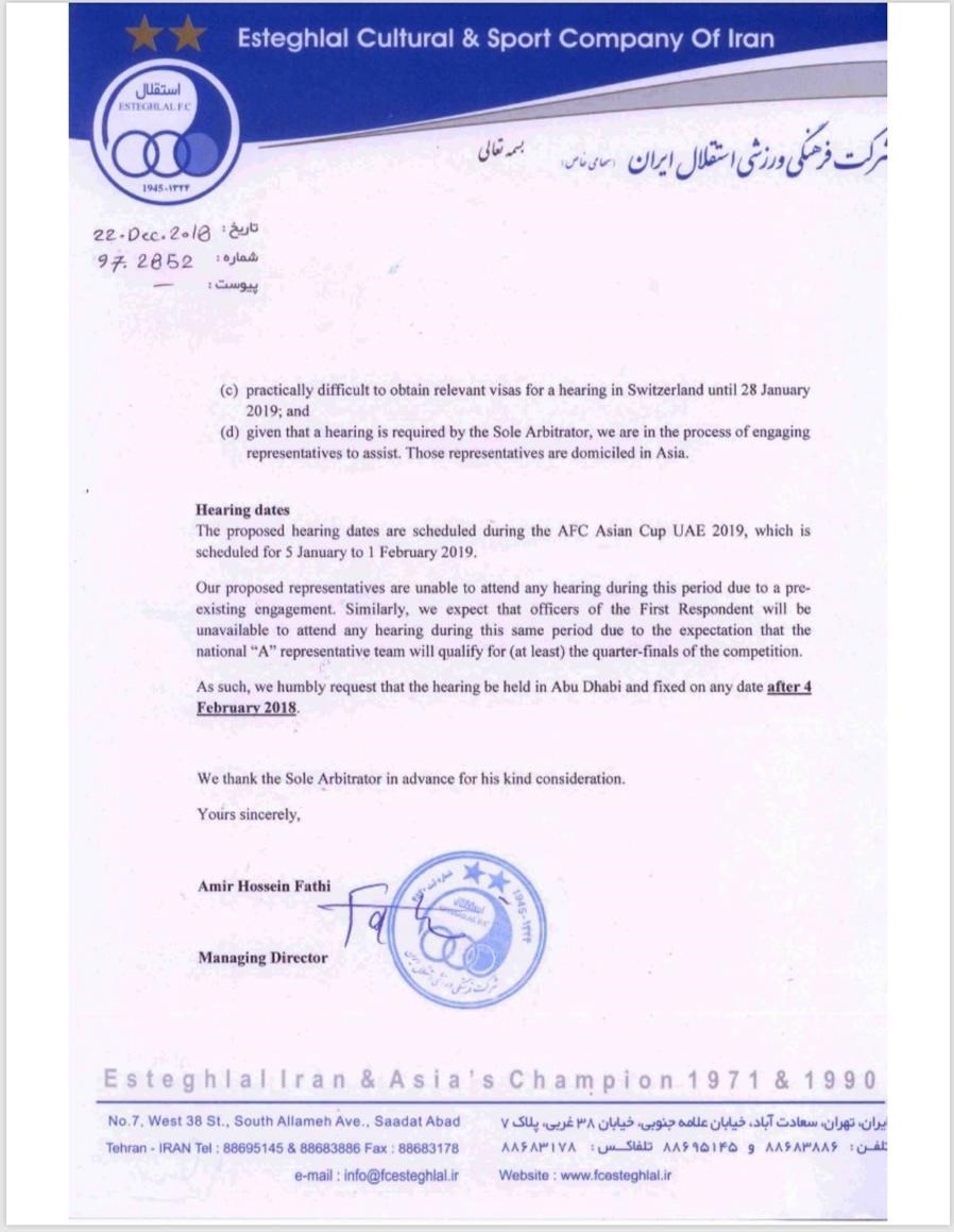 خطیر: فدراسیون فوتبال و سازمان لیگ دنبال سفر لاکچری به سوئیس برای جلسه در دادگاه CAS هستند/ آقای تاج، در فدراسیون شما چه می‌گذرد؟