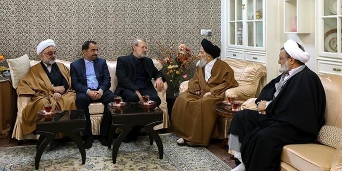 دیدار رئیس مجلس با آیات عظام و مراجع تقلید
