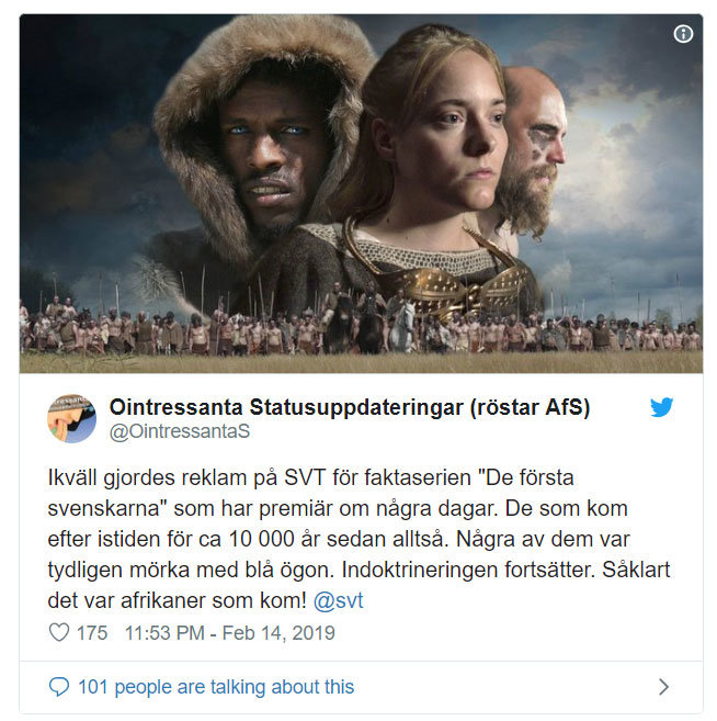 سوئدیها سیاه پوستِ چشم آبی بودند؟ سوئدیها سیاه پوستِ چشم آبی بودند؟