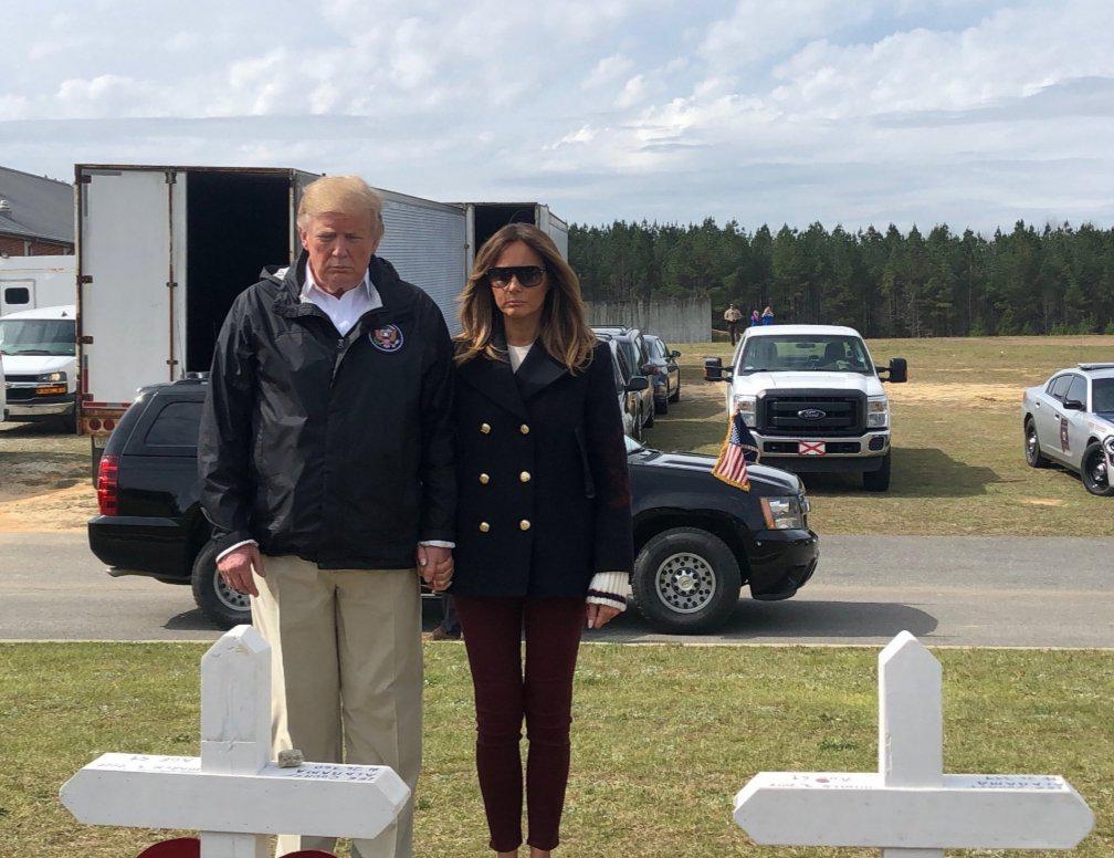 سفر ترامپ به فلوریدا با بدل ملانیا +عکس