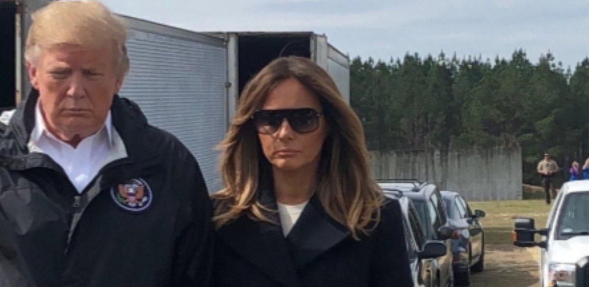 سفر ترامپ به فلوریدا با بدل ملانیا +عکس