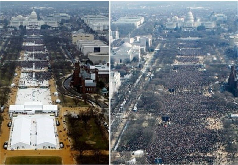 دستور ترامپ برای دستکاری عکسهای تحلیف دستور ترامپ برای دستکاری عکسهای تحلیف