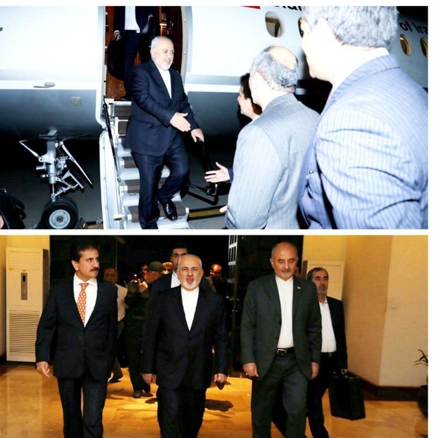 ورود ظریف به پاکستان در صدر هیاتی سیاسی و نظامی ورود ظریف به پاکستان در صدر هیاتی سیاسی و نظامی