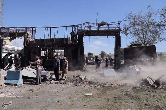 عکسی از ورودی اصلی ستاد فرماندهی ناجا در چابهار