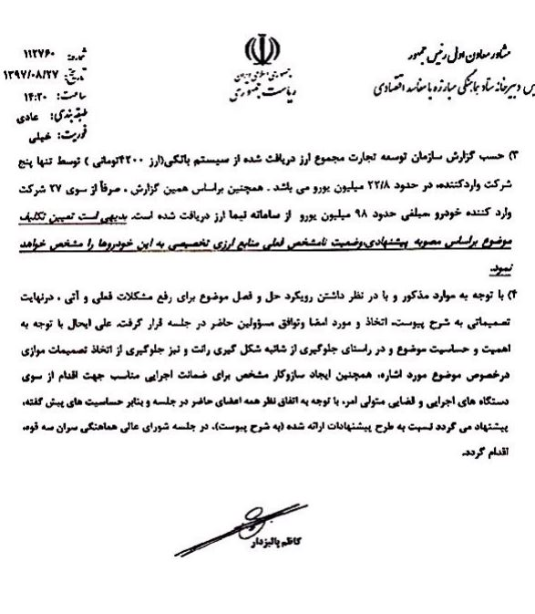 ۶ هزار خودروی خارجی در گمرکات خاک می‌خورد/ بلاتکلیفی ۲۲.۸ میلیون یورو ارز دولتی+سند