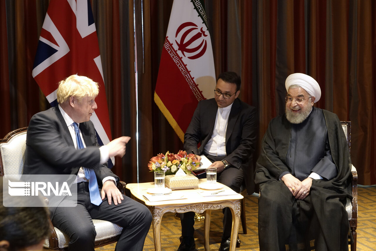 عکس/ خنده‌های روحانی با نخست وزیر انگلیس